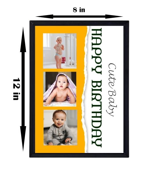 Personalized Photo Frame For Cute Baby 3 Photo